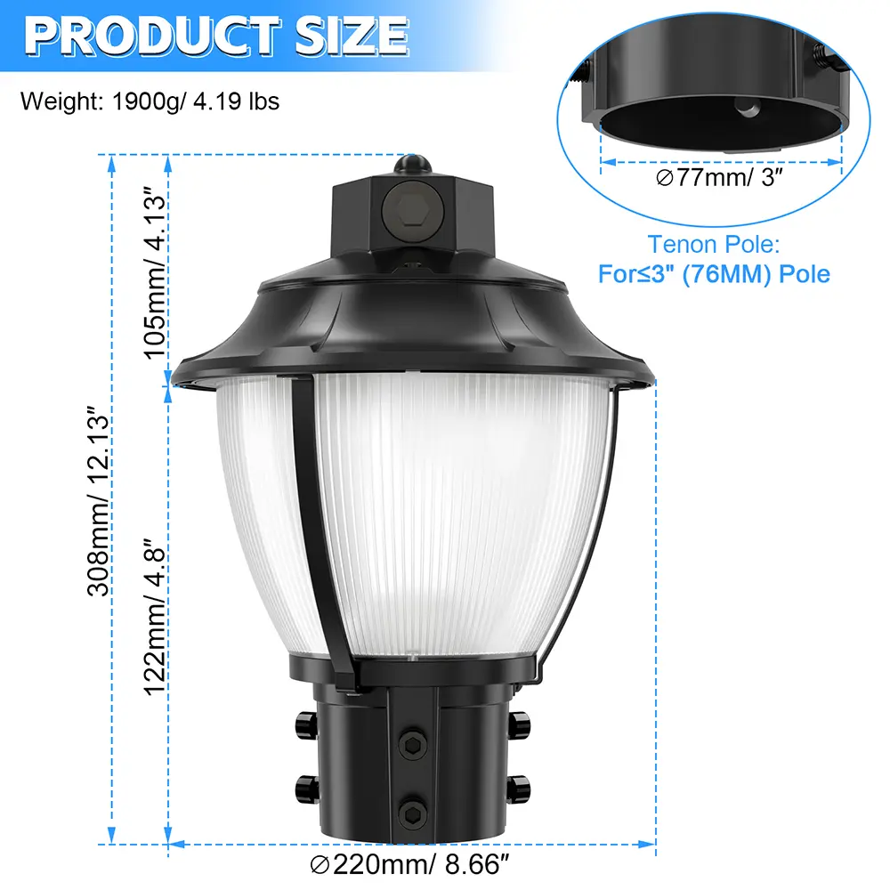 PAL LED Post Top Lights (7) of onon-tech.com
